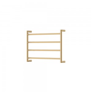 Kaya Heated Towel Rail, 600 x 450mm, Urban Brass